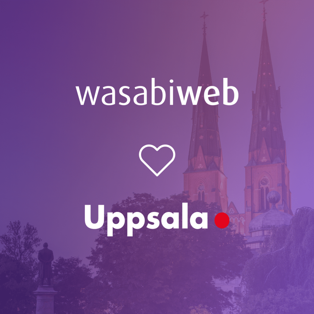 Destination Uppsala väljer Wasabi Web