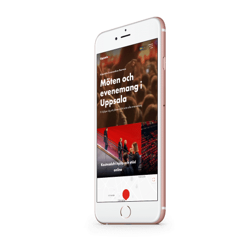 destination uppsalas hemsida på mobil
