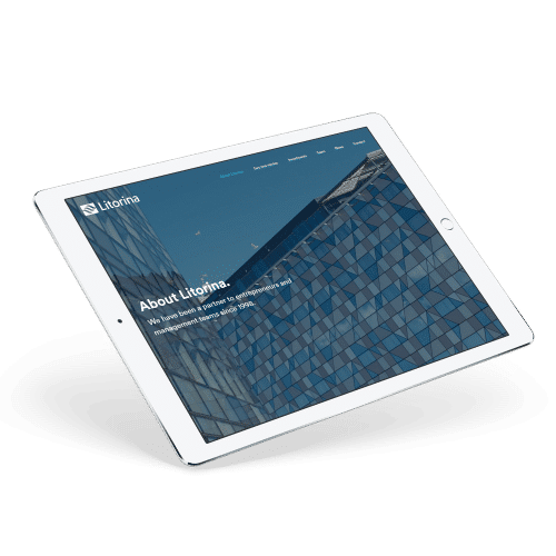 litorinas hemsida på surfplatta