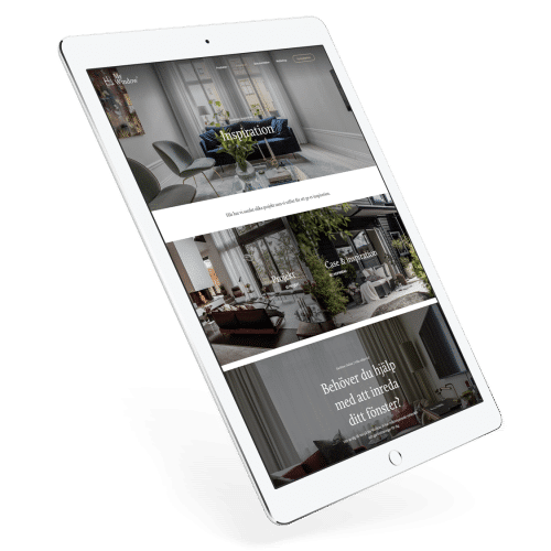 mywindows hemsida på surfplatta