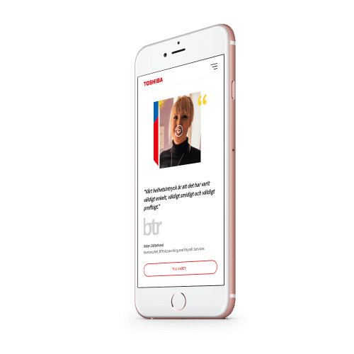 toshibas hemsida på mobil